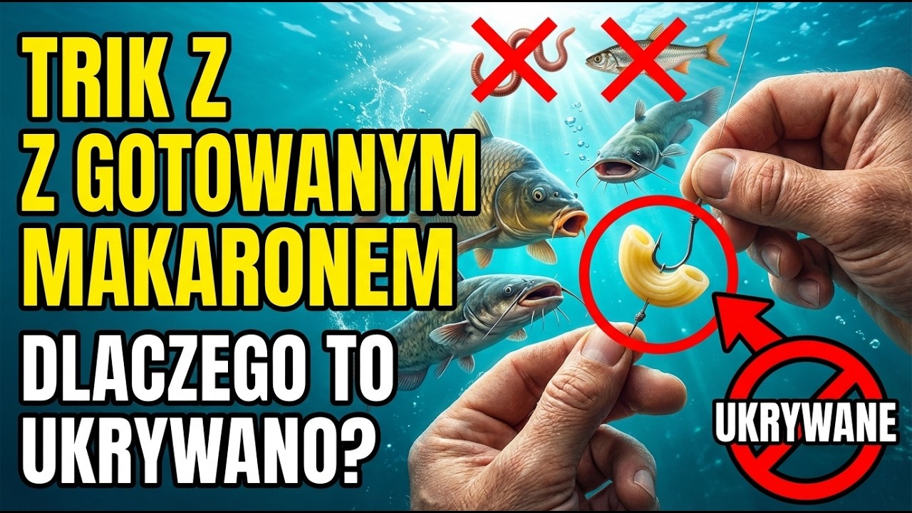 Zał&oacute;ż gotowany makaron na hak &mdash; lepszy niż żywa przynęta? Dlaczego to ukrywano?
