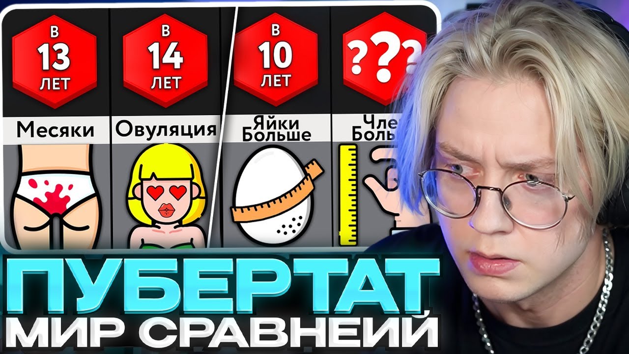 ДРЕЙК СМОТРИТ ПУБЕРТАТ У ПАРНЕЙ И ДЕВУШЕК // Мир Сравнений
