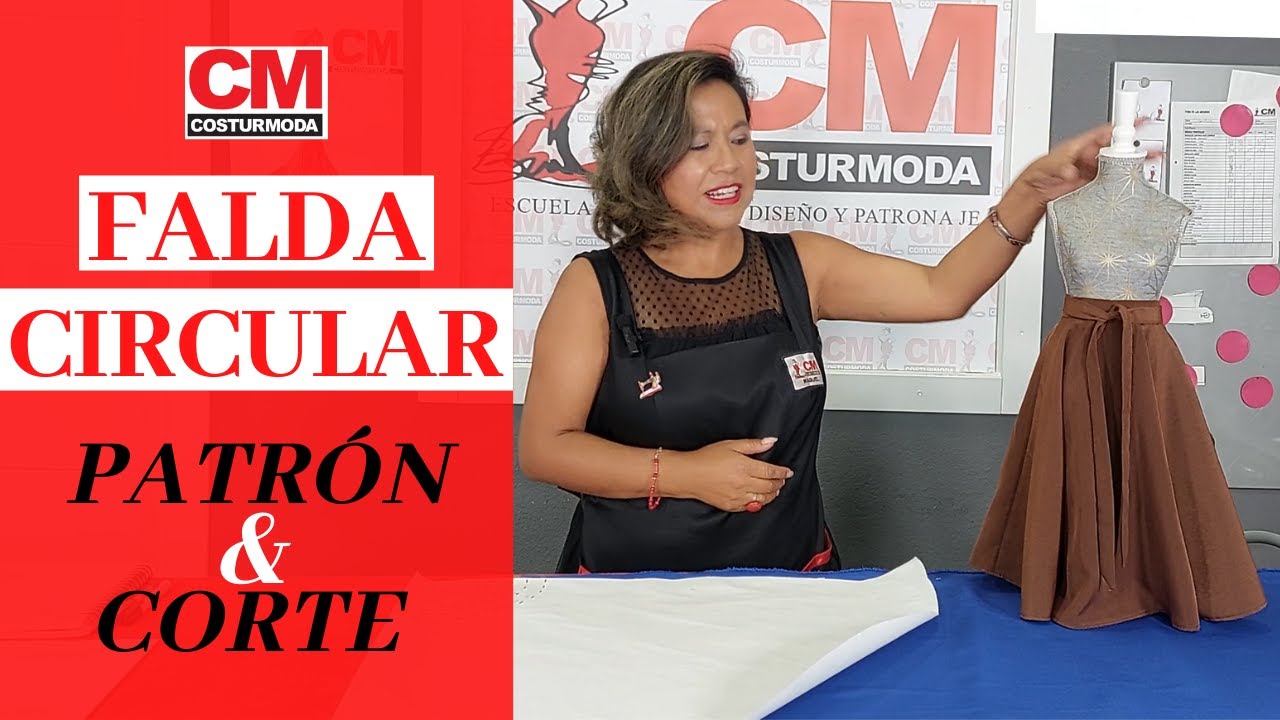 ✏️Cómo HACER una FALDA CIRCULAR larga con vuelo😍
