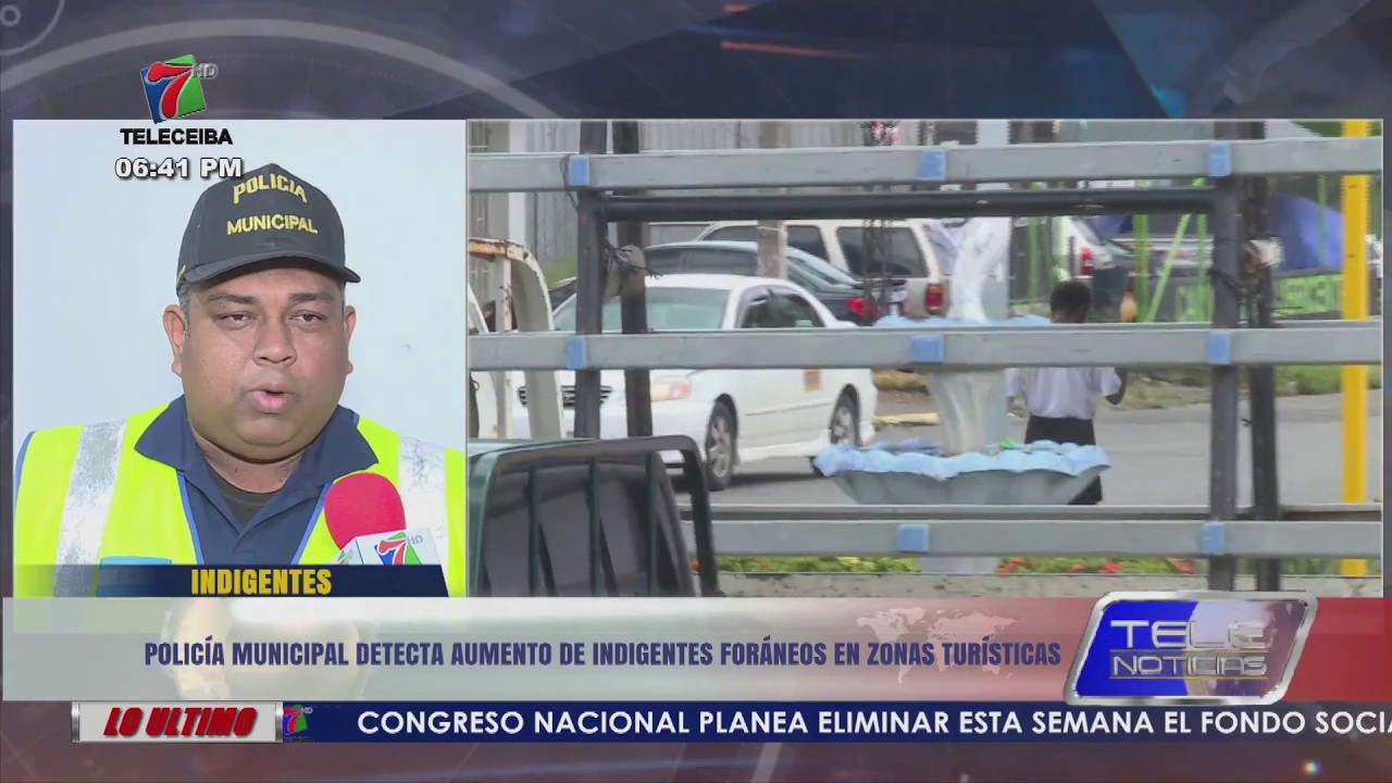 Policía Municipal de La Ceiba detecta aumento de indigentes foráneos en zonas turísticas