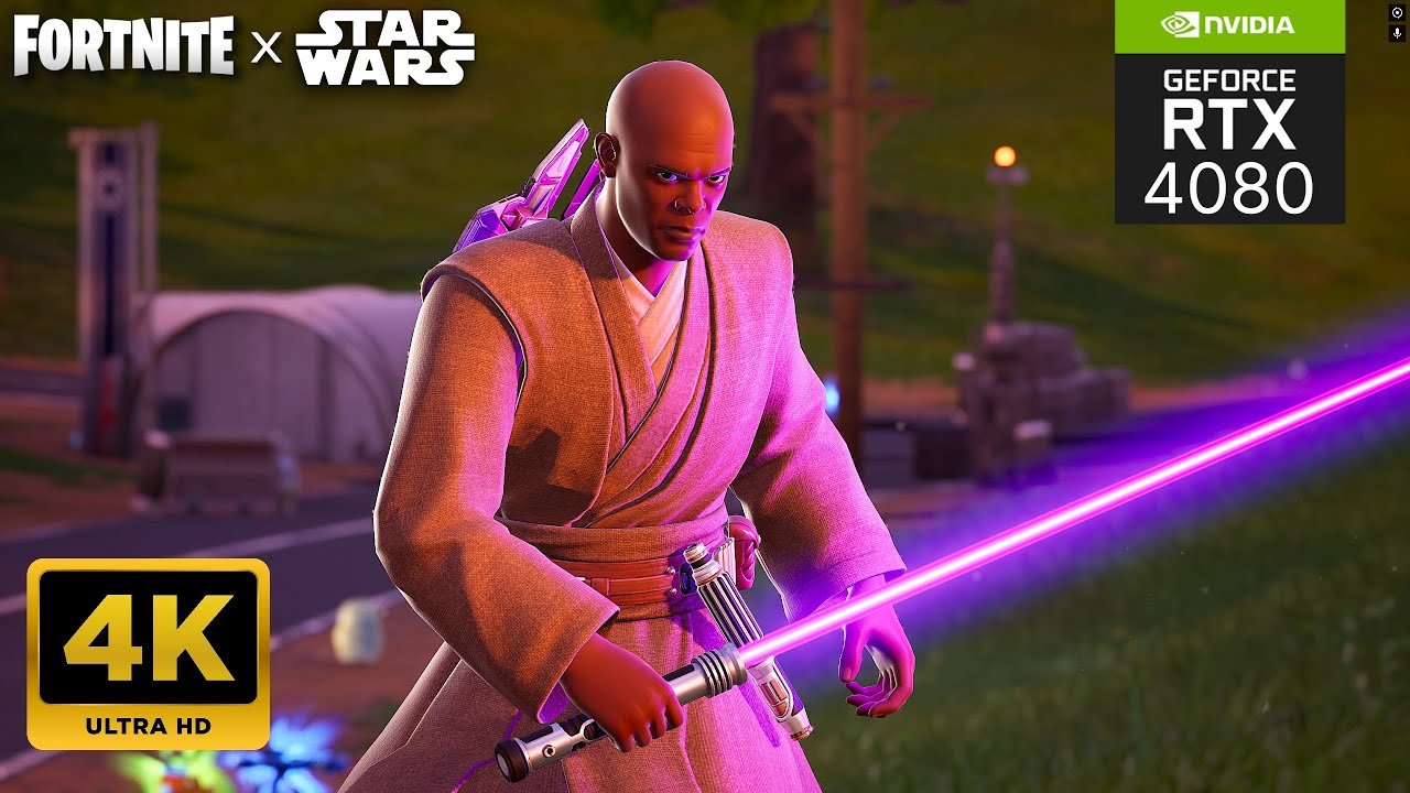 *NEW* Mace Windu 4k Gameplay | FORTNITE x STAR WARS - Galactic Battle