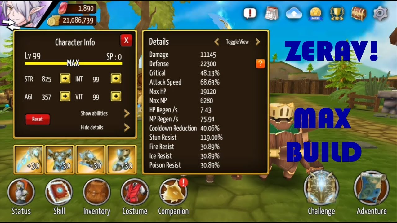 Epic Conquest Zerav Max Build