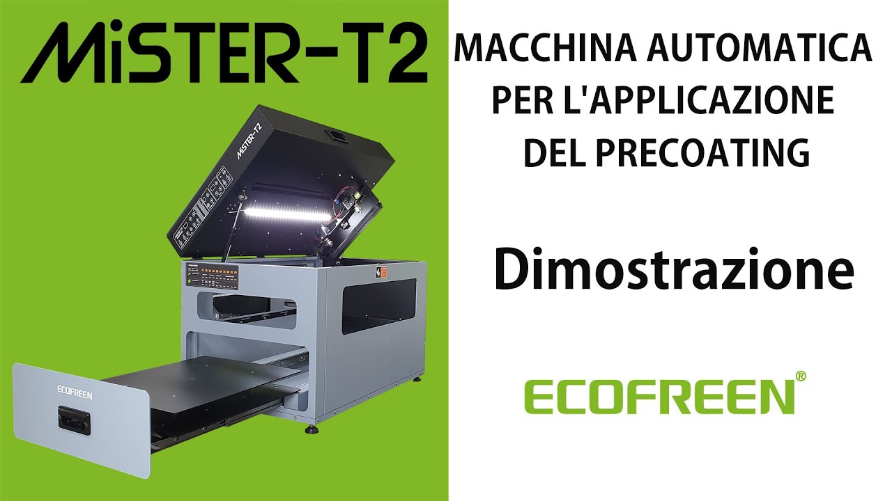 [Italian] Mister T2 - MACCHINA AUTOMATICA PER L'APPLICAZIONE DEL PRECOATING EPSON F3000, Brother GTX