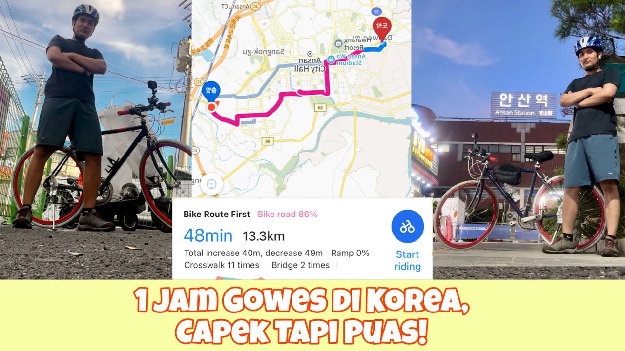 SERU BANGET❗️SEPEDAHAN 1 JAM DIKOREA 🇰🇷