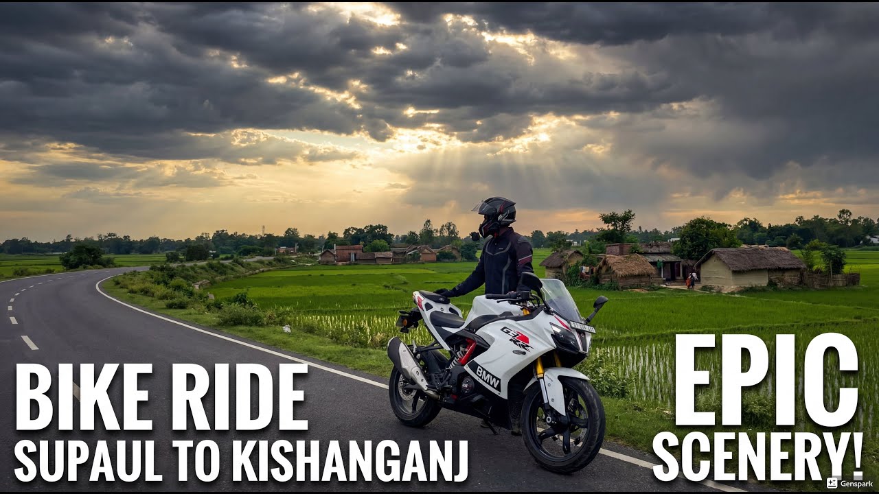 Heavenly Ride Through Supaul to Kishanganj | Natural Beauty Ride | White Ghost G310 RR