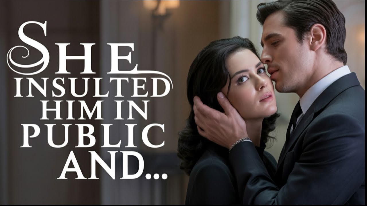 She insulted him in public... he responded with a kiss and a proposal: BE MY WIFE!