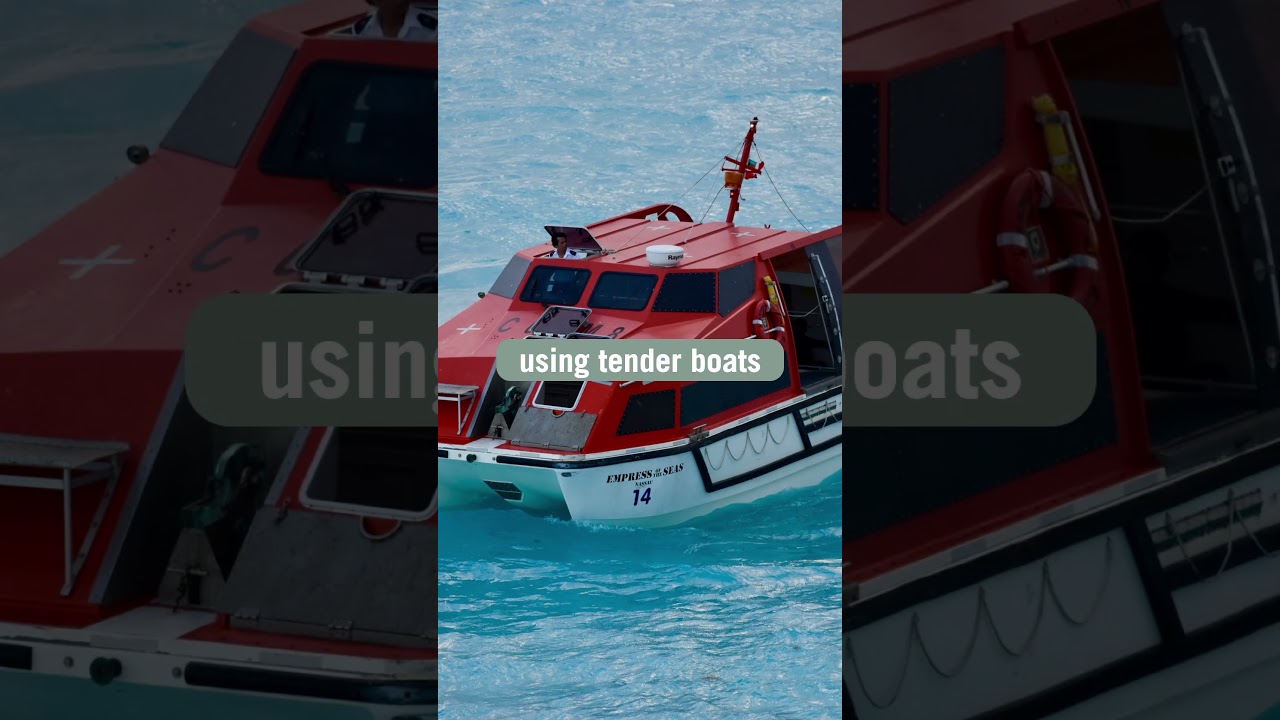⚓ Cruise docking vs. tendering explained &mdash; how you'll exit the ship in port #cruisetips