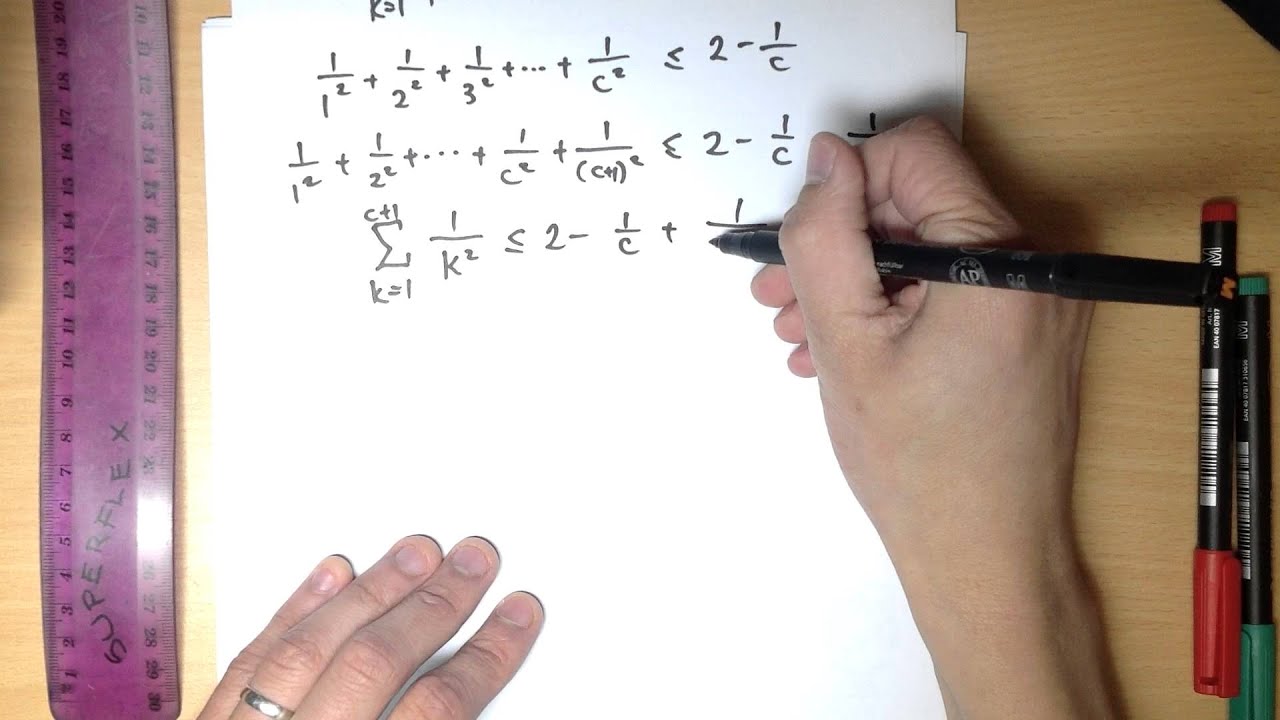 Induction Inequality Proof Example 1: Σ(k = 1 to n) 1/k² ≤ 2 - 1/n