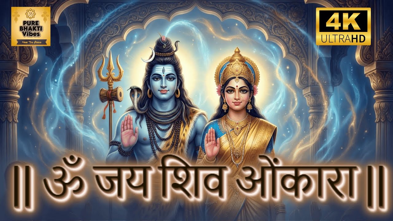ॐ जय शिव ओंकारा आरती | Om Jai Shiv Omkara Aarti | Lord Shiva Aarti | Pure Bhakti Vibes|#shivaarti