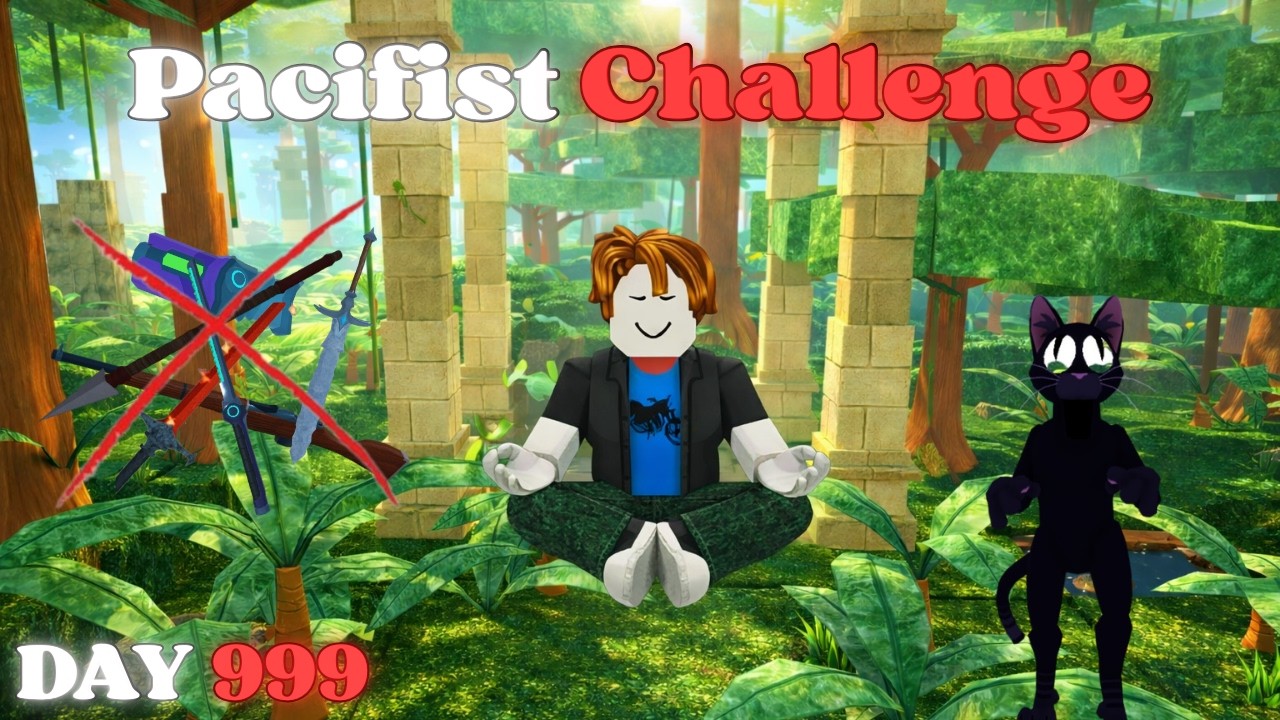 I Did The Pacifist Challenge No Weapons! (99 Nights In The Forest)
