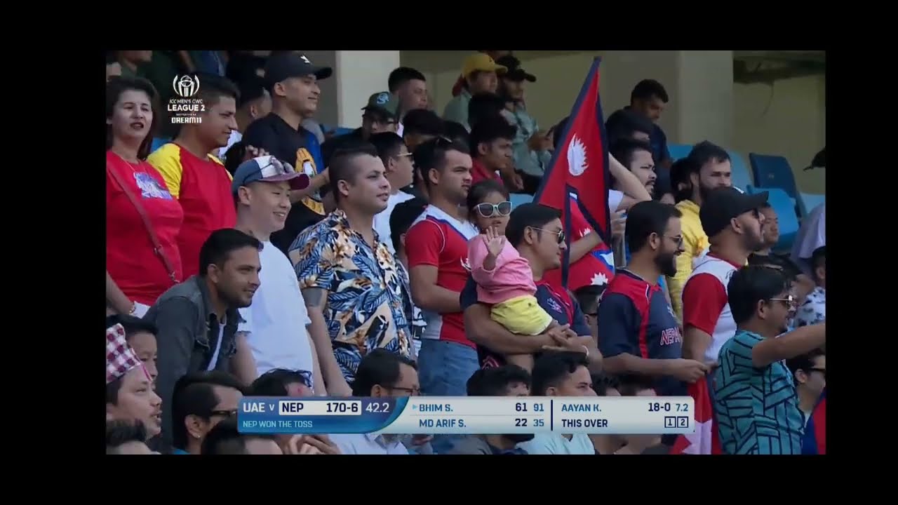 Bhim Sarki 1st ODI half century highlight, Nepal vs UAE 2nd ODI 06/03/2023 #nepalvsuae #nepalvspng
