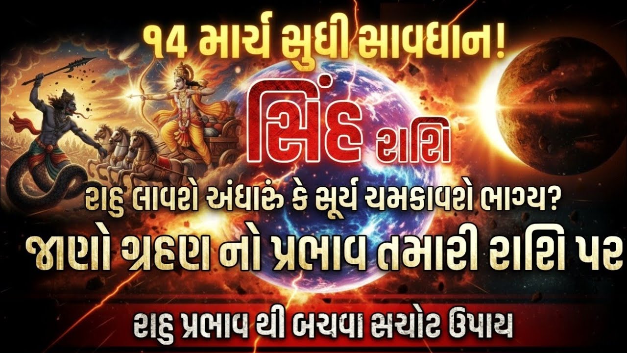 સૂર્ય ગ્રહણ યોગ 2026: સિંહ રાશિના જાતકો માટે આગામી ૩૦ દિવસ કેવા રહેશે? જાણો સંપૂર્ણ સત્ય!