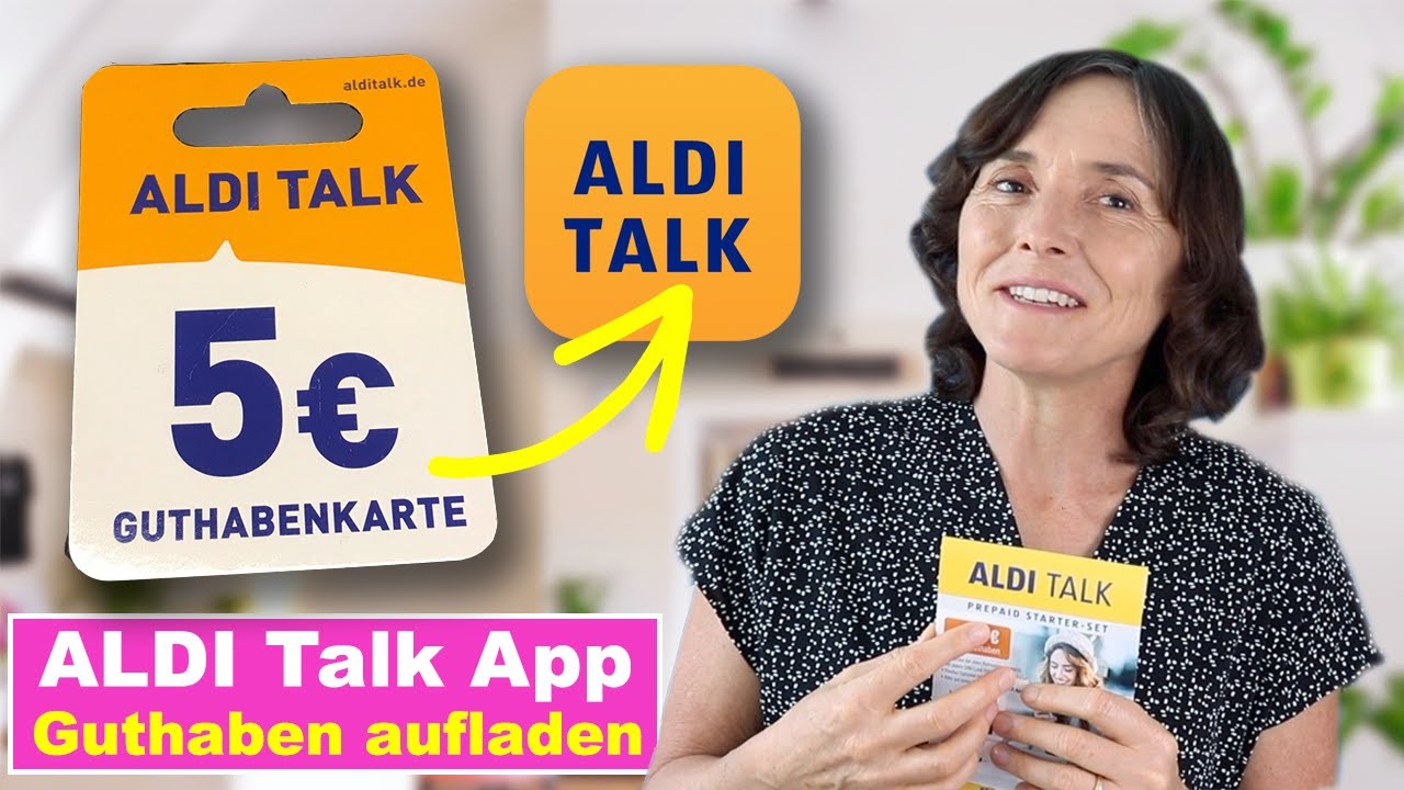 Mit der App ALDI Talk Guthaben aufladen und verwalten. Smartphone einfach erklärt.