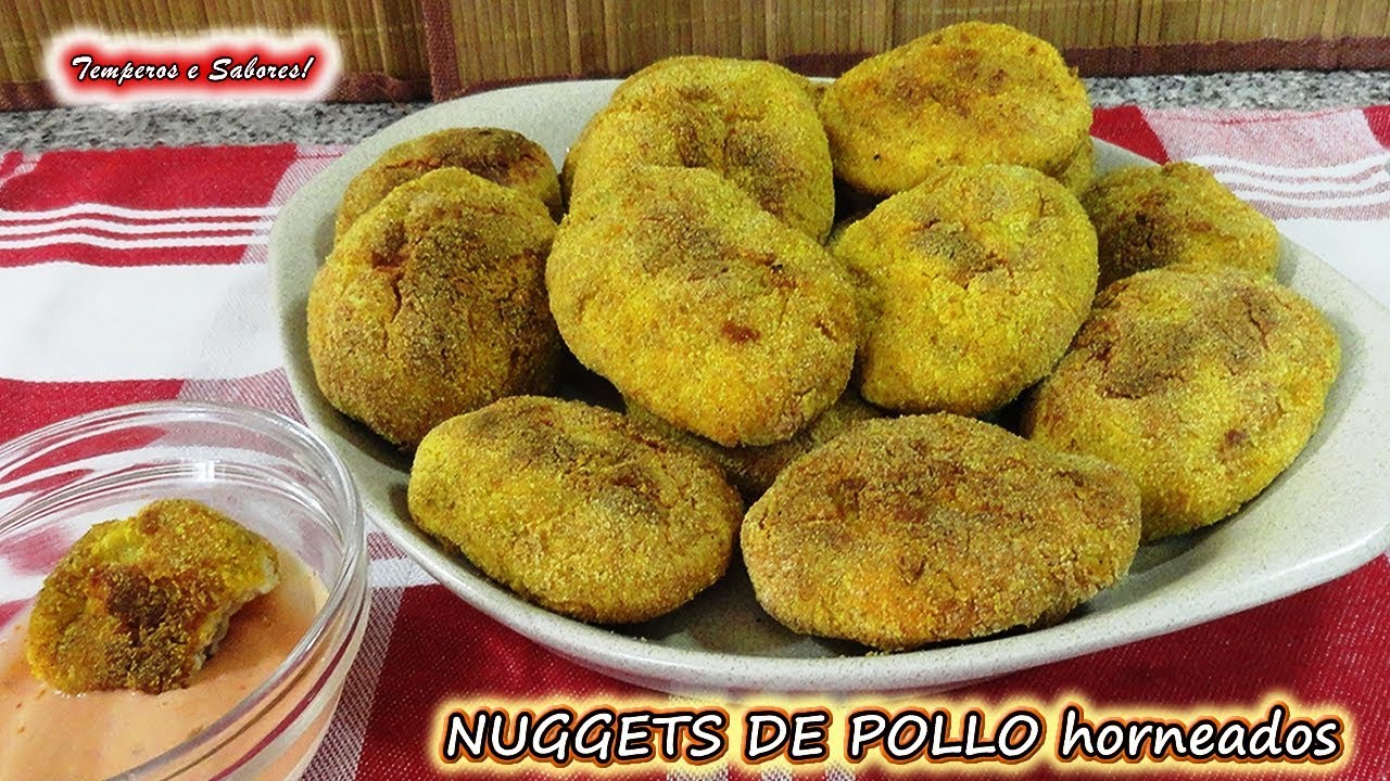 NUGGETS DE POLLO HORNEADOS, saludables y deliciosos