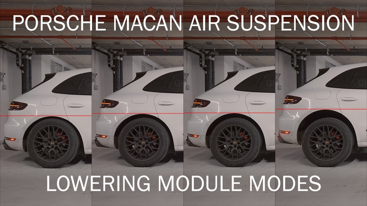 Porsche Macan GTS / Techart Air Suspension Module Sport / Ride Height Comparison