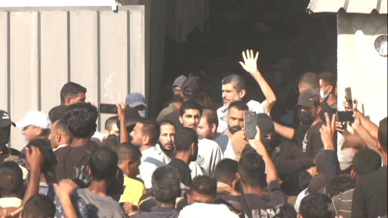 Freed Palestinian prisoners arrive in Gaza's Khan Yunis | AFP
