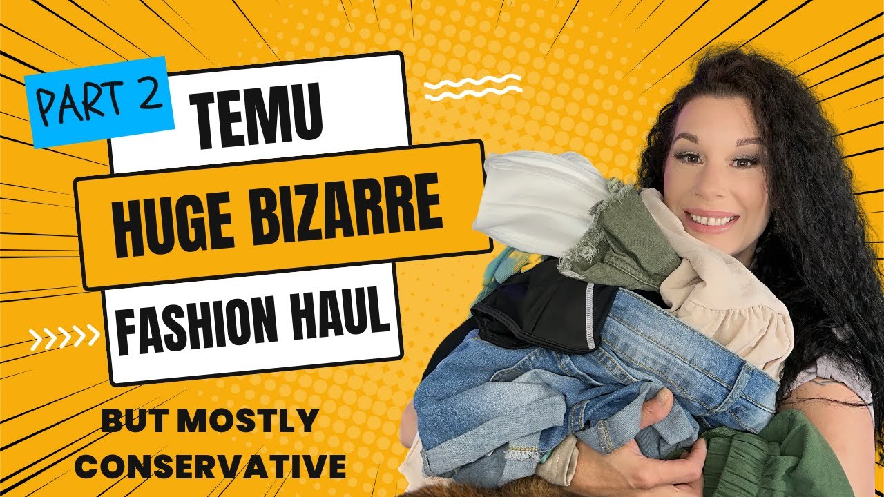 Part 2 Huge Bizarre Temu Fashion Haul but Mostly Conservative #temuhaul #temustyle  #temufashion
