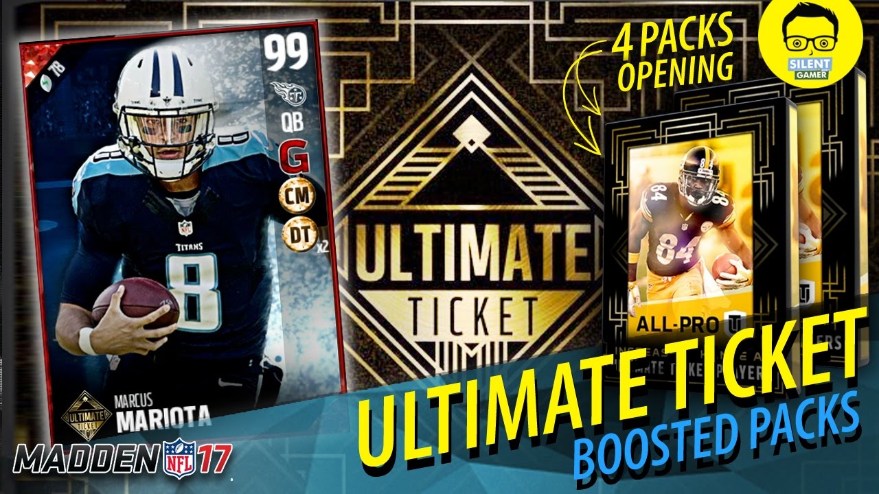 Pulling For Madden 17 Ultimate Ticket 99 OVR Marcus Marcus Mariota - 