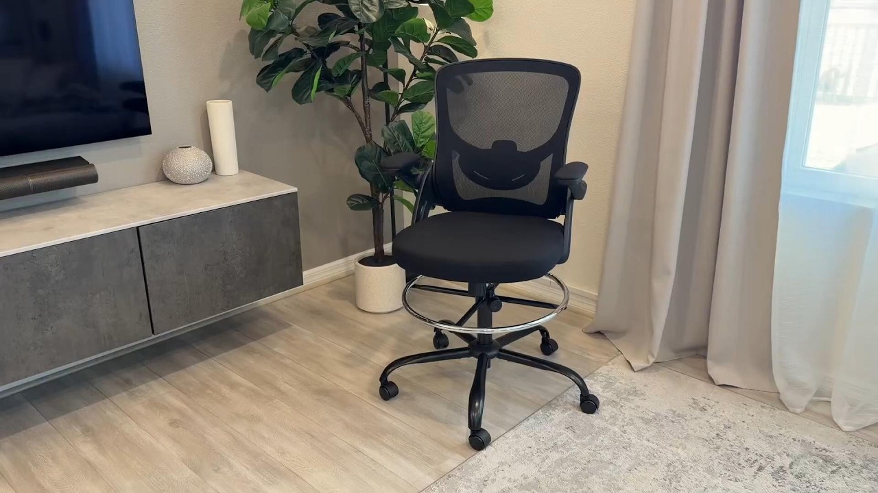 Chair Store Ergonomic Drafting Chair | Tall Office Chair for Standing Desks