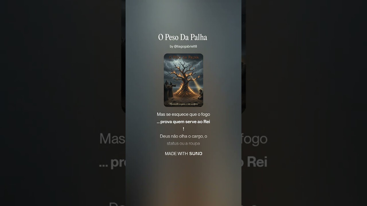 O Peso da Palha 