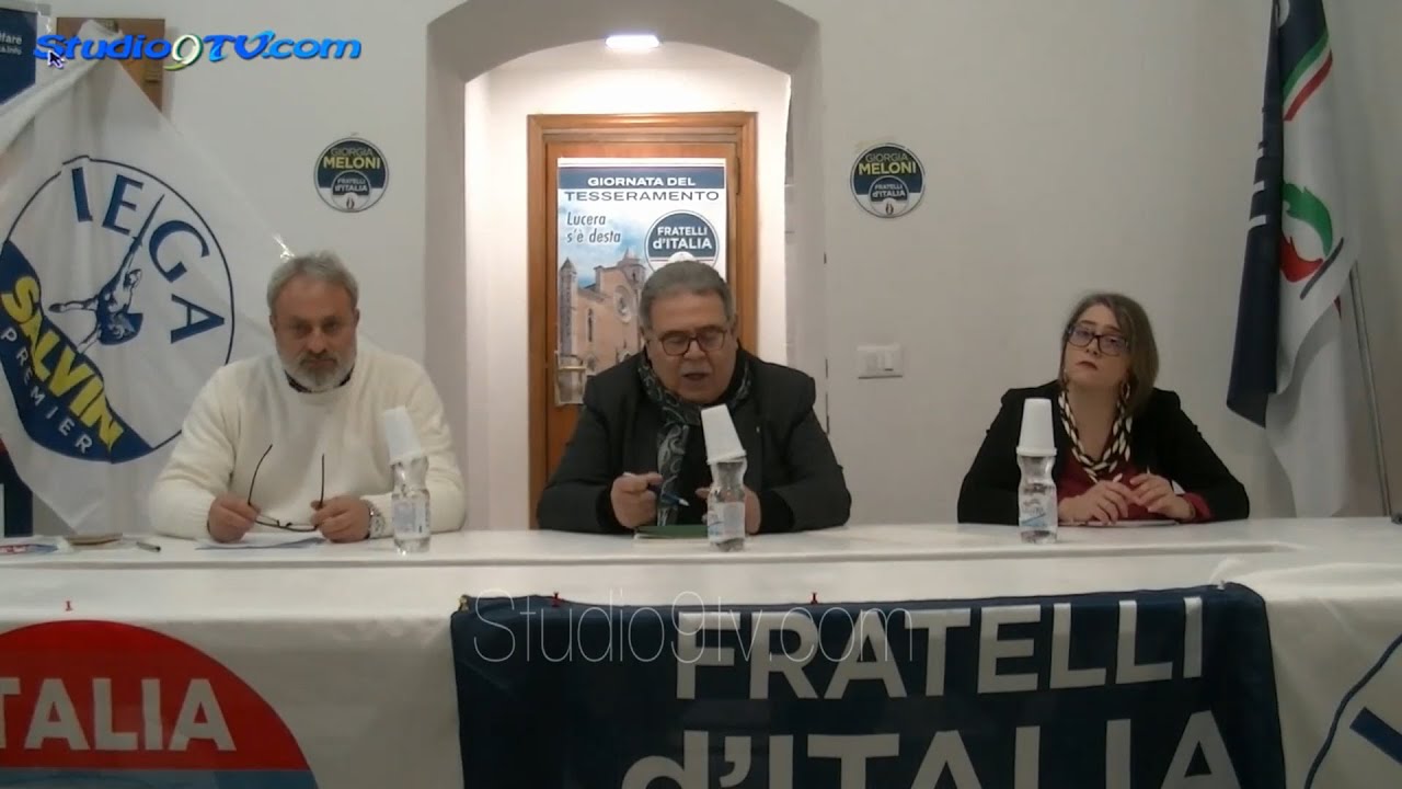 Conferenza stampa di Fratelli d’Italia, Lega e UDC  Integrale