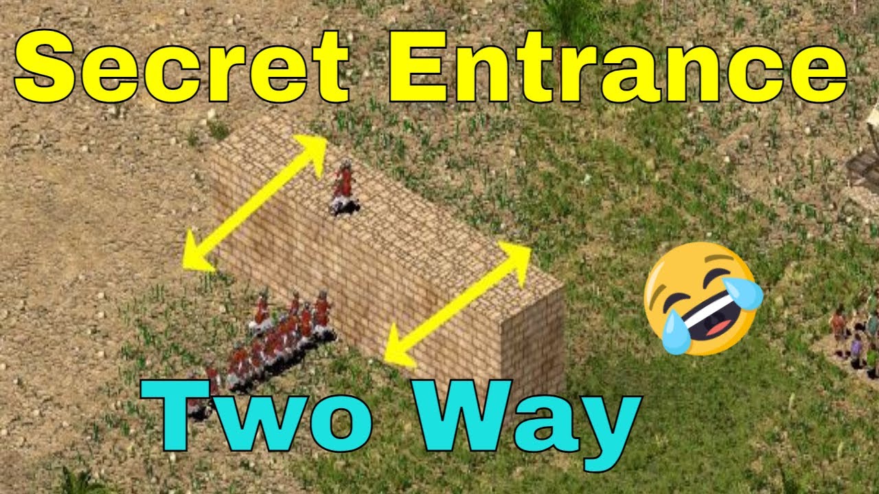 Secret Wall Entrance😱(Hidden Entrance) in Stronghold Crusader HD| Hell Gate | Stronghold Tricks
