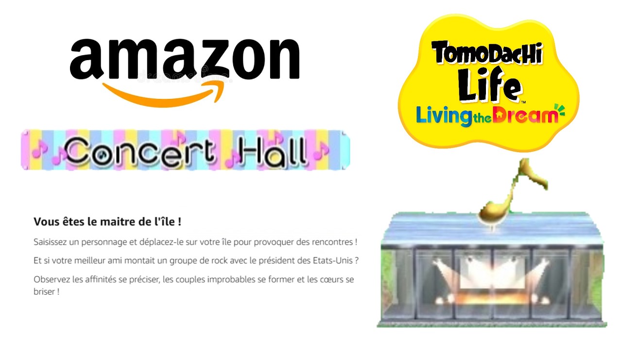 Концертный зал подтвержден в Tomodachi Life: Жизнь мечты благодаря французскому объявлению на Ama...