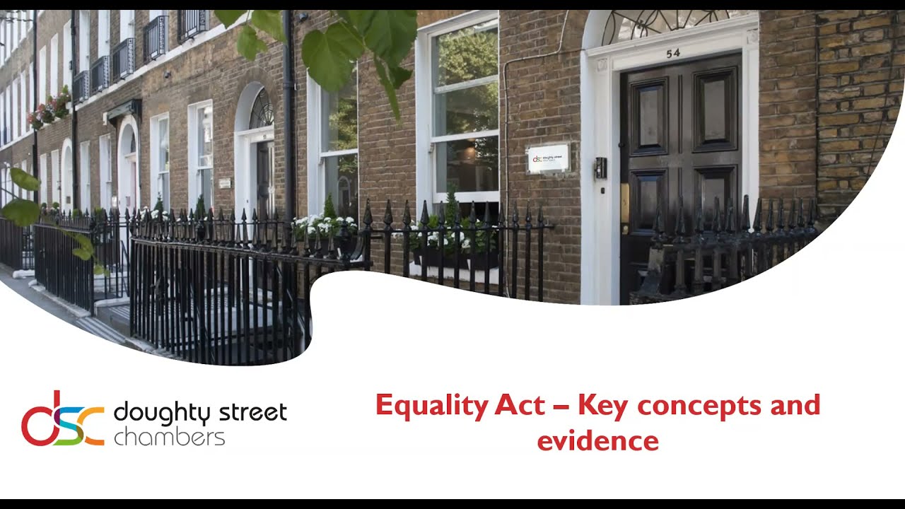 The Equality Act 2010: Evidence and key concepts/definitions
