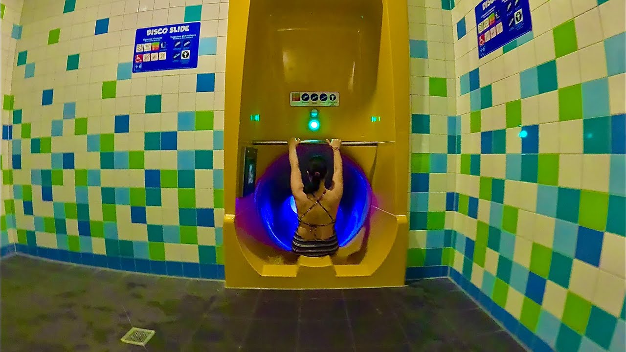 Themed Disco Water Slide at Plopsaqua De Panne
