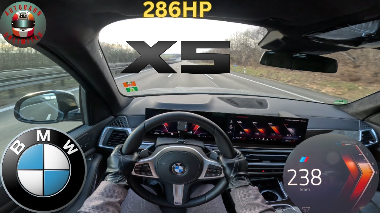 BMW X5 30d || 286HP || TOP SPEED on german Autobahn