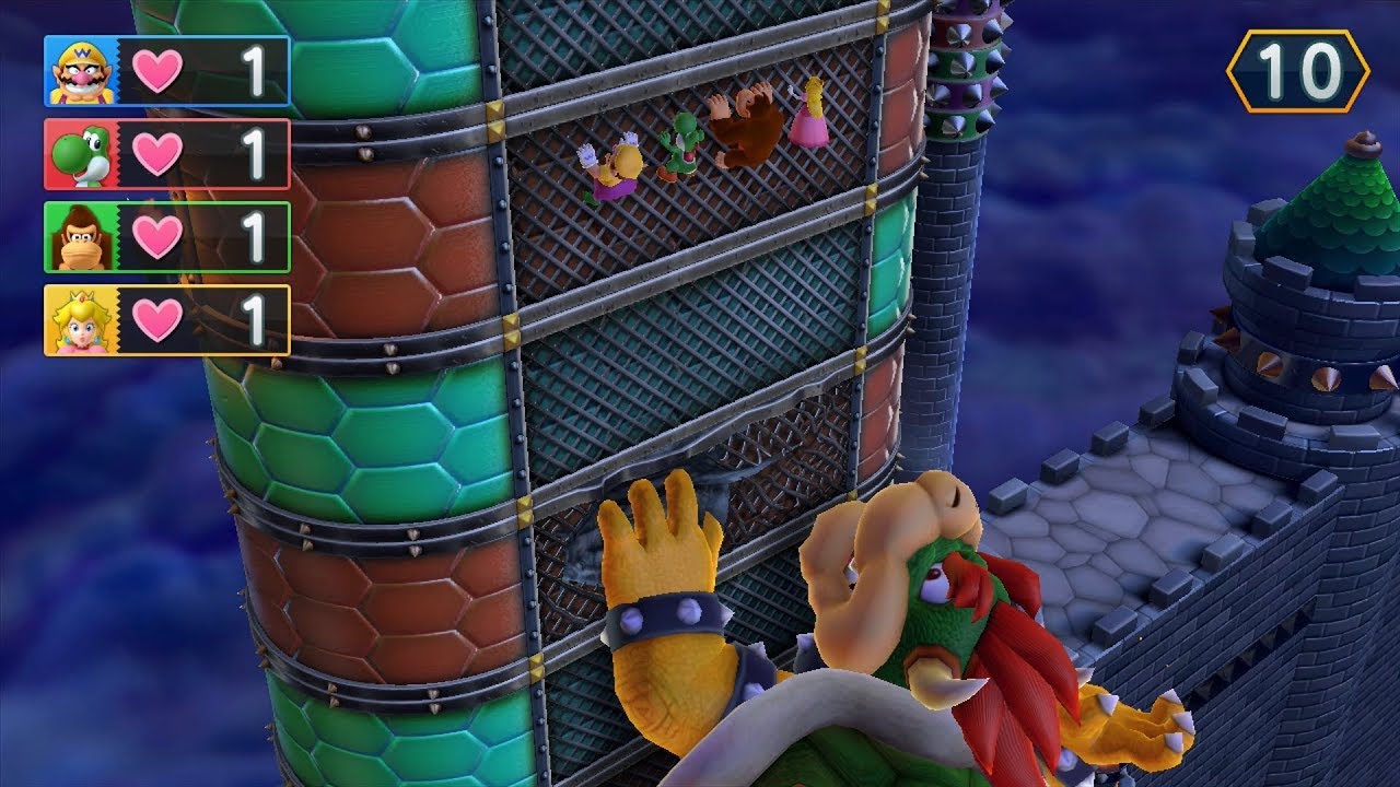 Mario Party 10 Bowser Party #207 Wario, Yoshi, Donkey Kong, Peach Whimsical Waters Master Difficulty