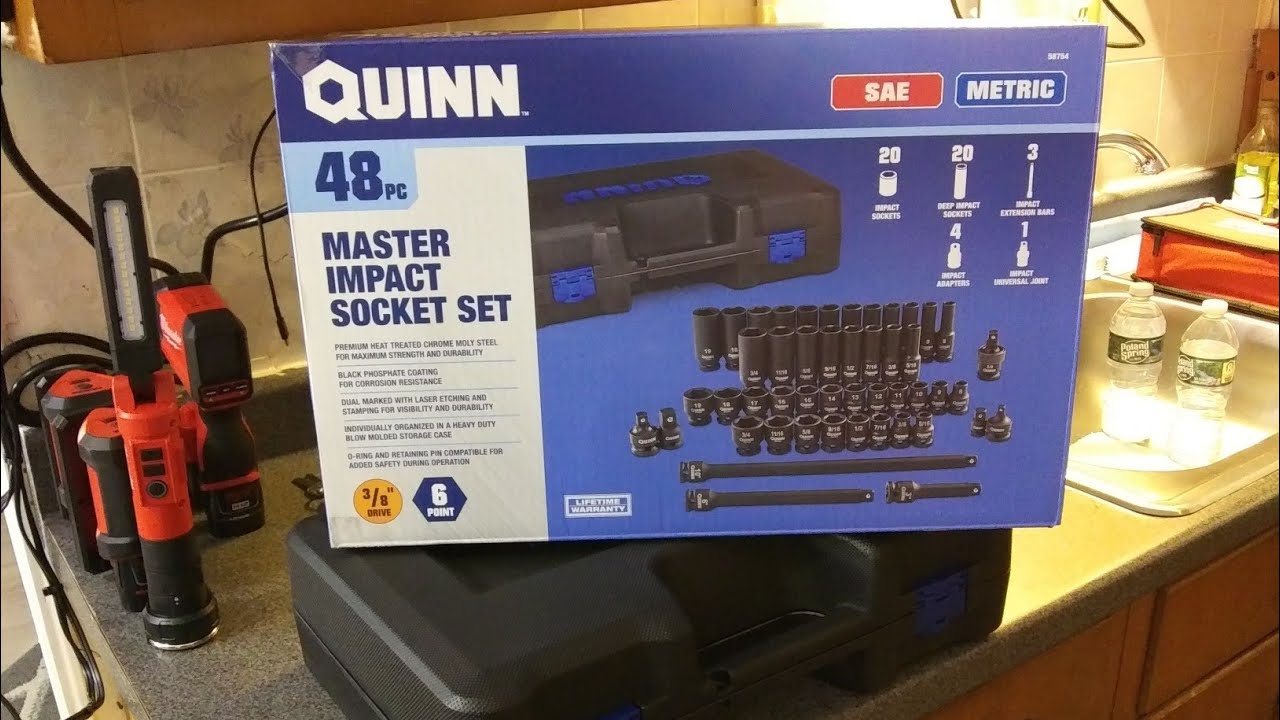 Quinn 48 piece Master Impact Socket Set. Super great deal from the HF Tool parking lot sale🔩🌎🔩💯✔😲😲😲