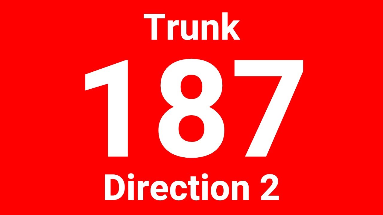 [SMRT] Hyperlapse of Trunk Service 187 (Direction 2)