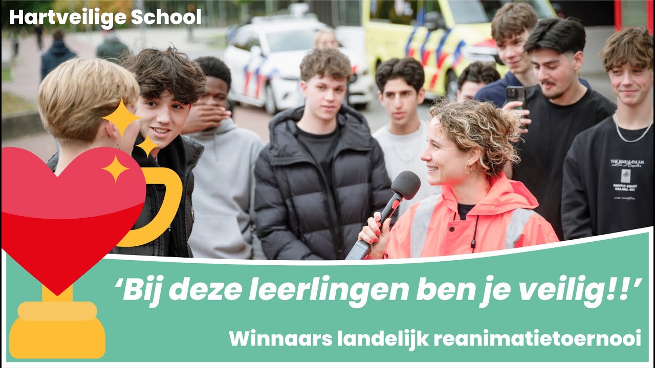 Wie kan het beste reanimeren? Esdal College wint Nederlandse Reanimatie Award 2025!