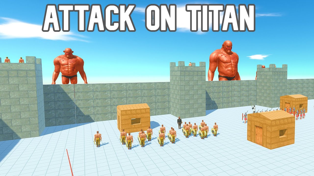 ATTACK ON TITAN - Animal revolt battle simulator - Animal revolt hill giant - Animal revolt new unit