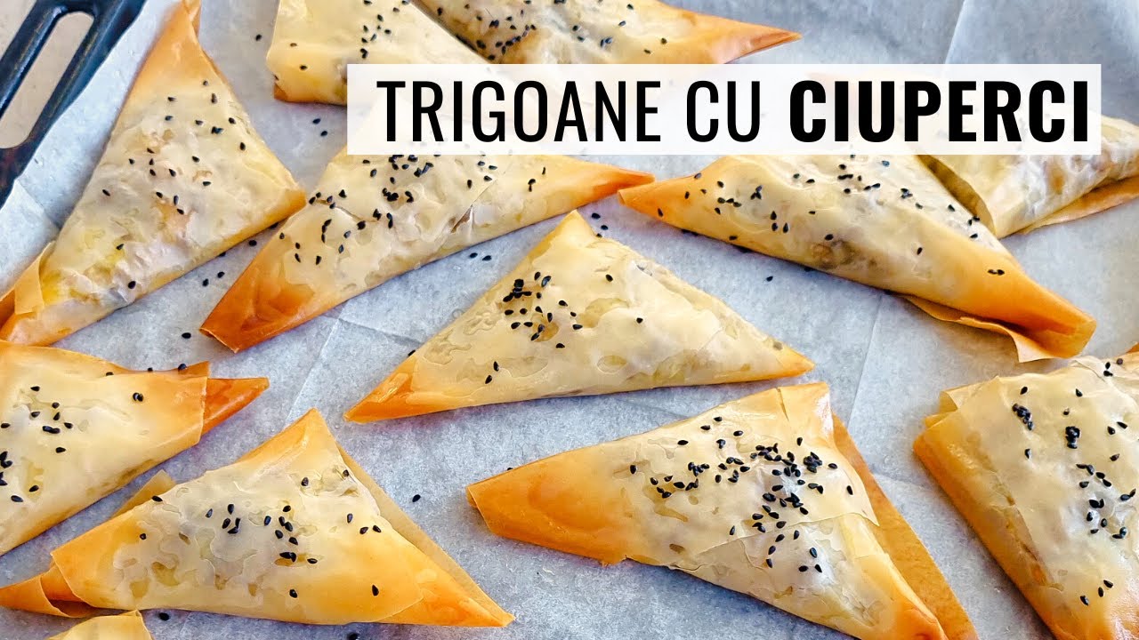 🍄 TRIGOANE cu CIUPERCI in foi subțiri de plăcintă - rețetă de post