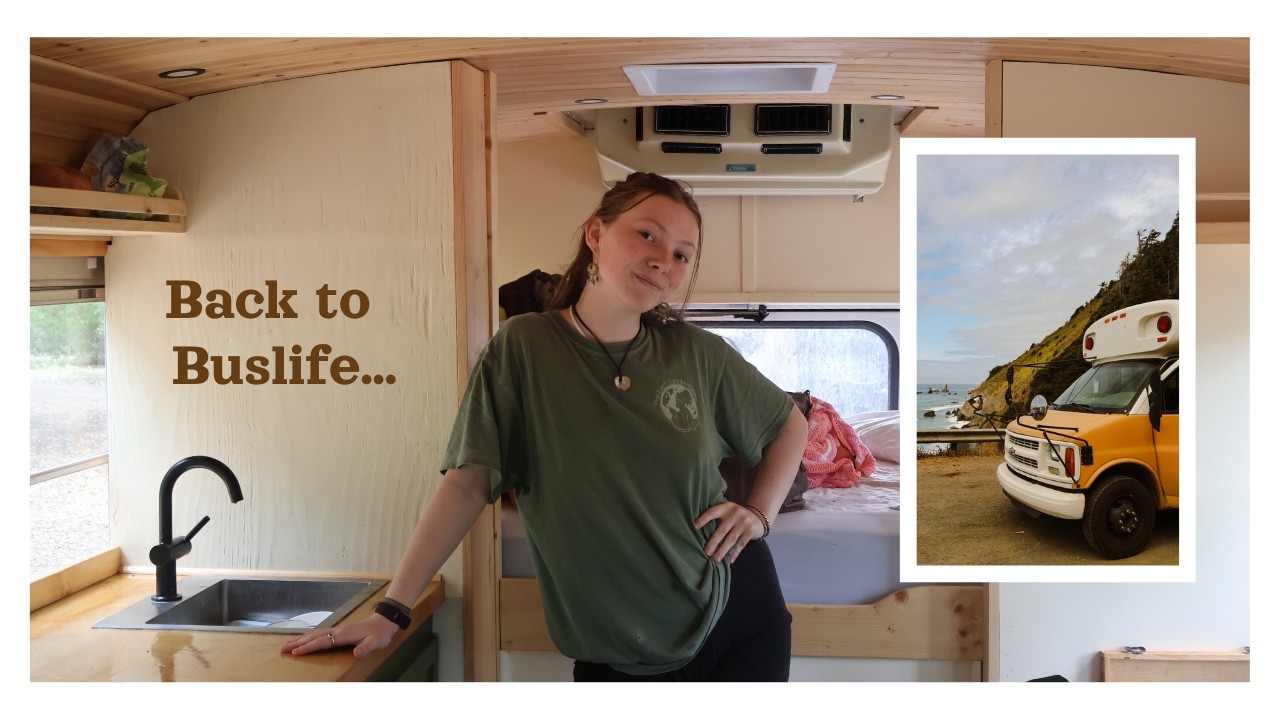 Moving into my converted SCHOOL BUS (again)