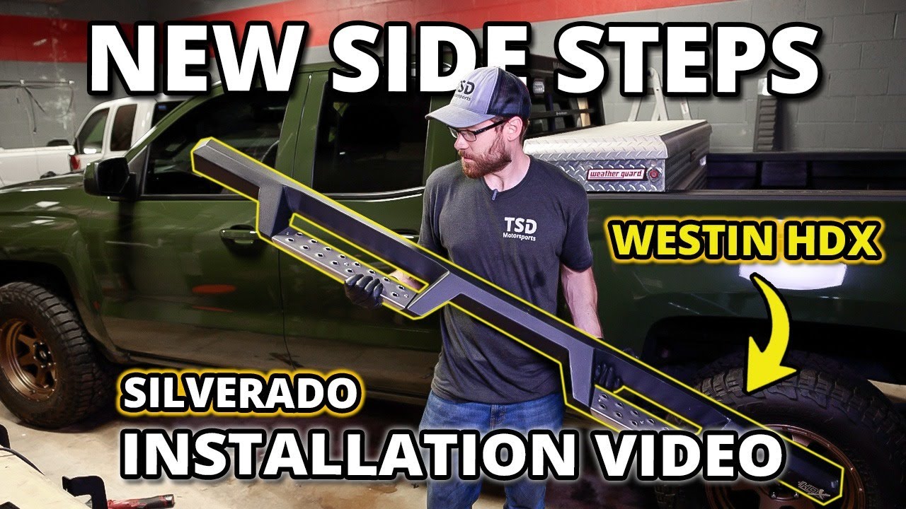 2014-2018 Silverado Westin HDX Side Step Install Stainless Steel! Nerf Boards Running Boards Sierra