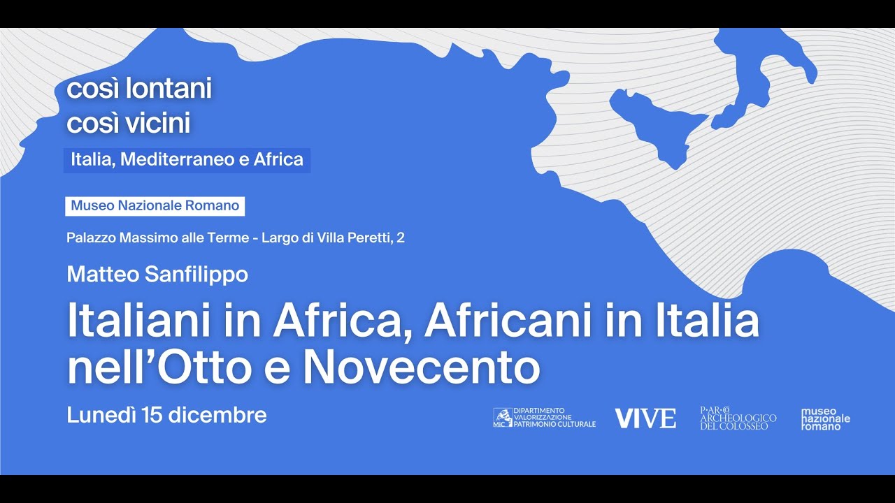 Italiani in Africa, Africani in Italia nell’Otto e Novecento