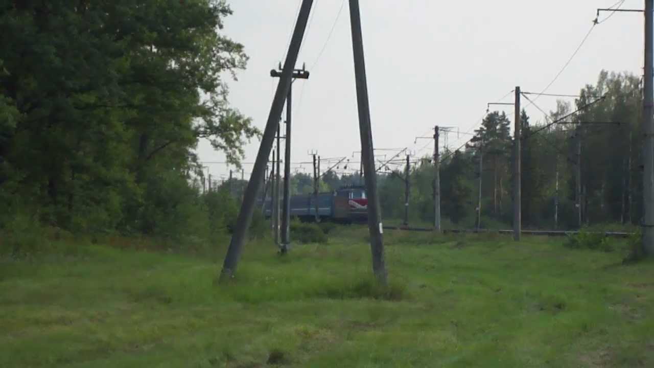 «Пролетел!» ЧС4Т-544 с поездом №50 Брест - Санкт-Петербург