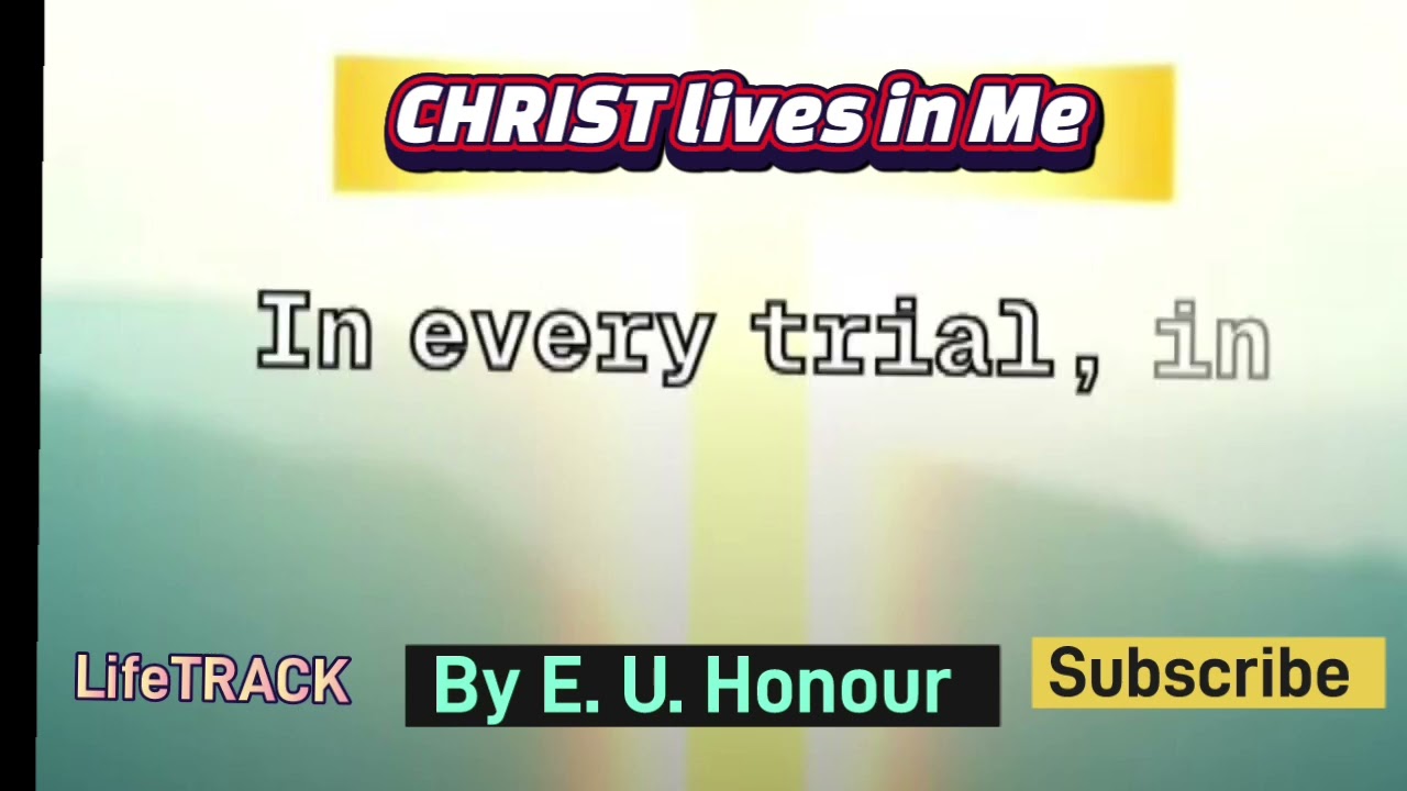 CHRIST LIVES IN ME 