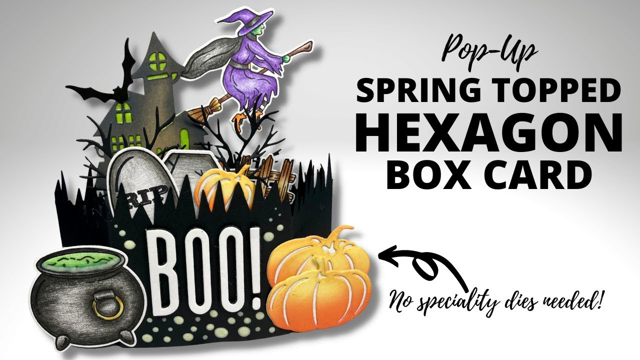 Карточка Hexagon Pop Up без штампов!