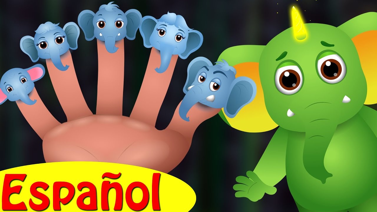 Familia Dedo Elefante (Elephant Finger Family)| Canciones de Familia Dedo de Animales | ChuChu TV