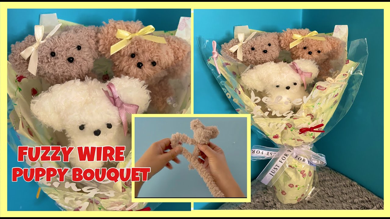 Handmade Fuzzy Wire Bouquet