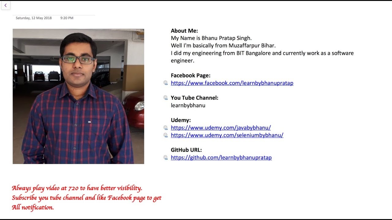Page Object Model Design Framework in Selenium Video-1