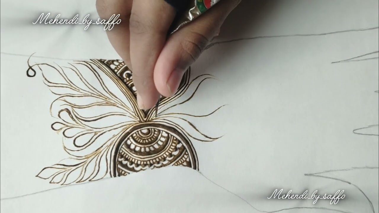 Doha design| most trending and beautiful doha design| full tutorial| saffo shaikh #mehandi