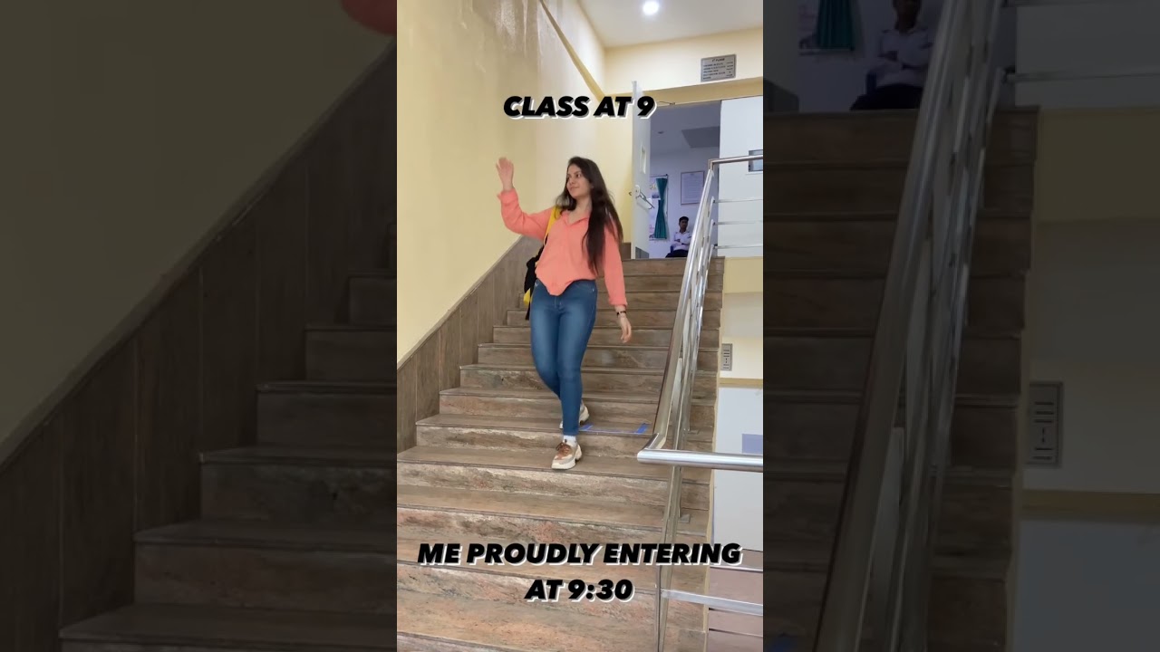 Proudly entering the class late🤭😂 #vips #college  #tour