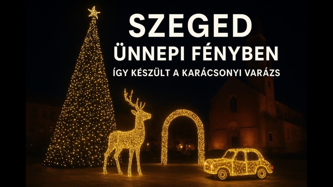 ⭐️ Szeged &uuml;nnepi f&eacute;nyben &ndash; &Iacute;gy k&eacute;sz&uuml;lt a kar&aacute;csonyi var&aacute;zs 🎄