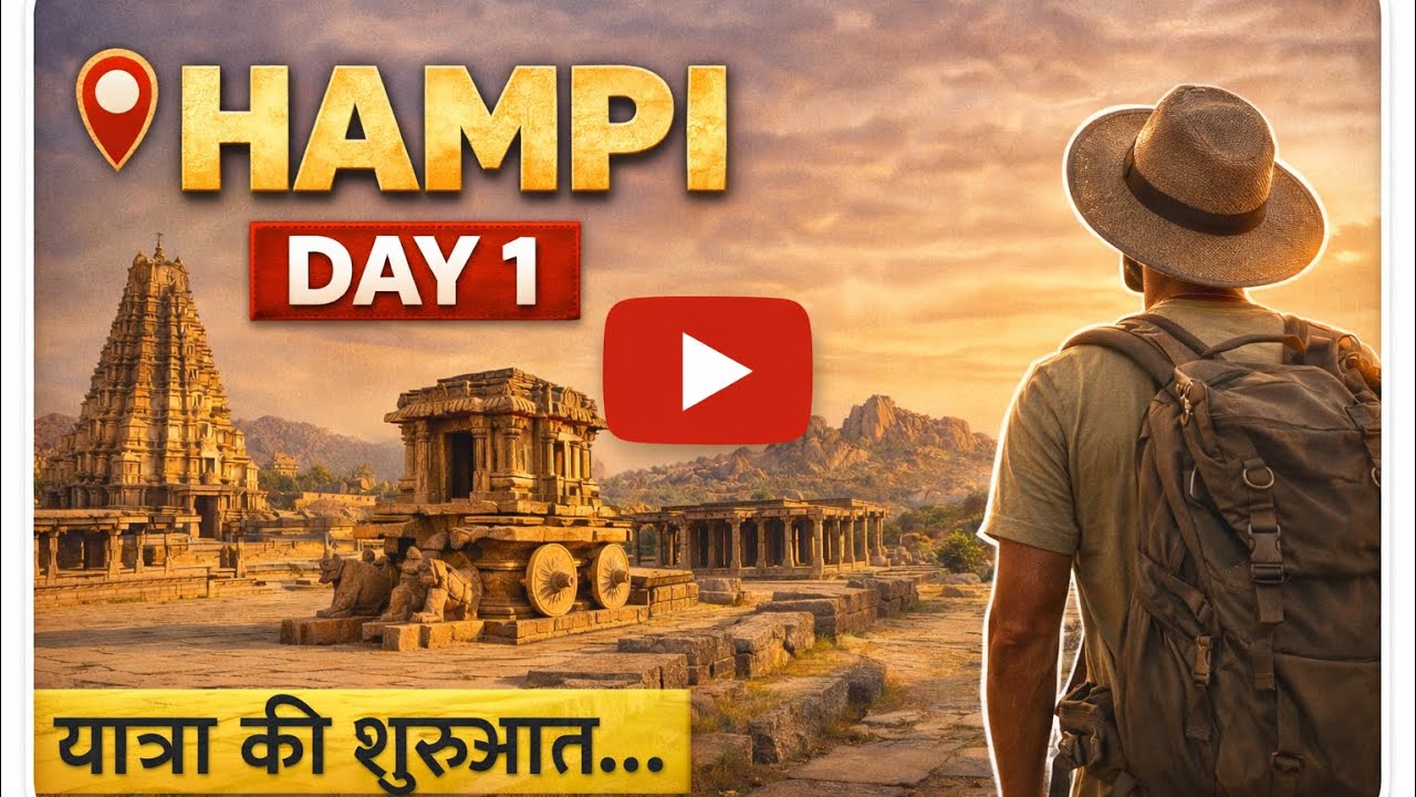 Hampi Day 1 Travel Vlog | South Hampi & Journey Experience | Vijayanagara Empire Ruins