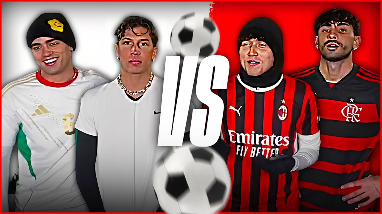 2V2 FOOTBALL CHALLENGE with FRATINO and BERLINI vs. ROSSO and THOMAS